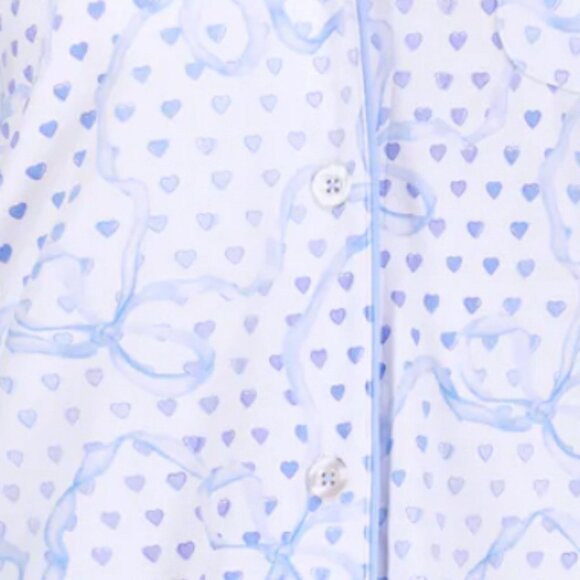 NEW Roller Rabbit Luna Bow Hearts Polo Pajama Set - Picture 6 of 7